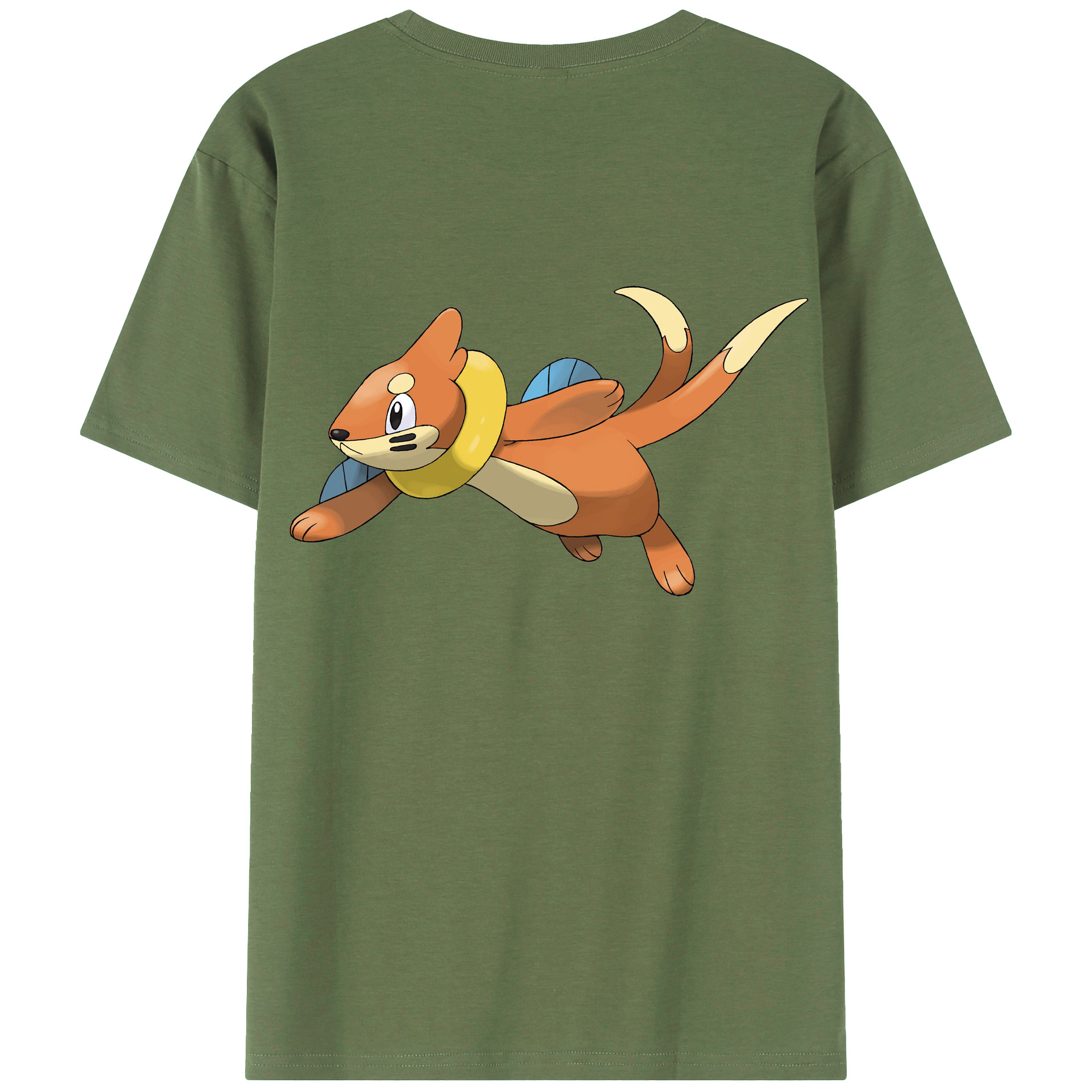 （画像用） ポケットモンスター Pokémon 綿100％ メンズ半袖Tシャツ（バックプリント） 通気性